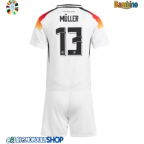 Maglie da calcio Germania Thomas Muller #13 Prima Maglia Bambino Europei 2024 Manica Corta (+ Pantaloni corti)